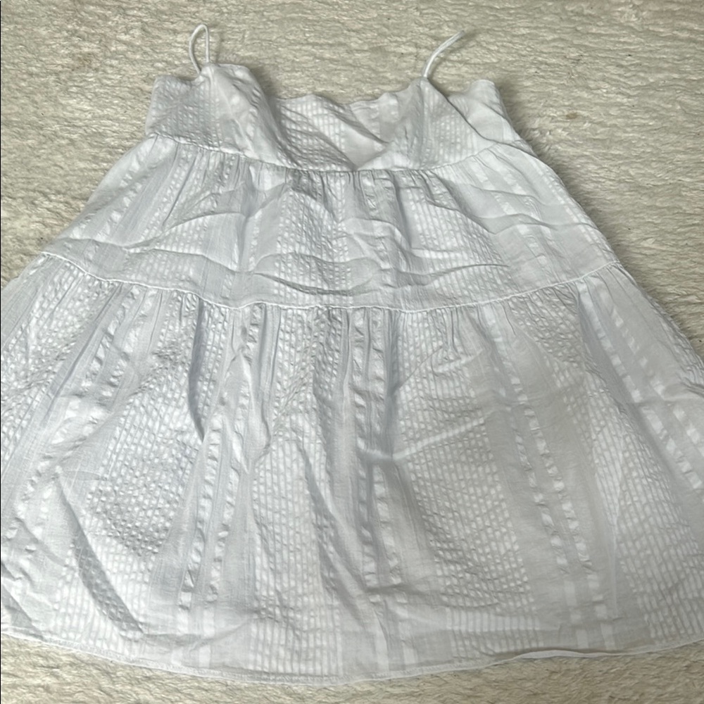 Sunday Best Silver Mini Dress with Tiered Layers